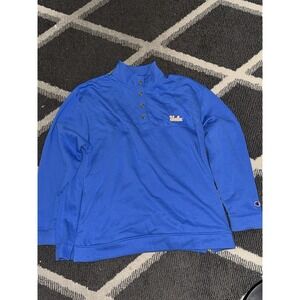 UCLA Bruins Exclusive Champion Mens XL Blue 1/4 Button Quarter Pullover Sweater
